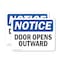 Signmission Door Opens Outward, 5 in W x Rectangle, Vinyl Decal OS-2PACK-NS-D-35-L-11517 - alternate 1